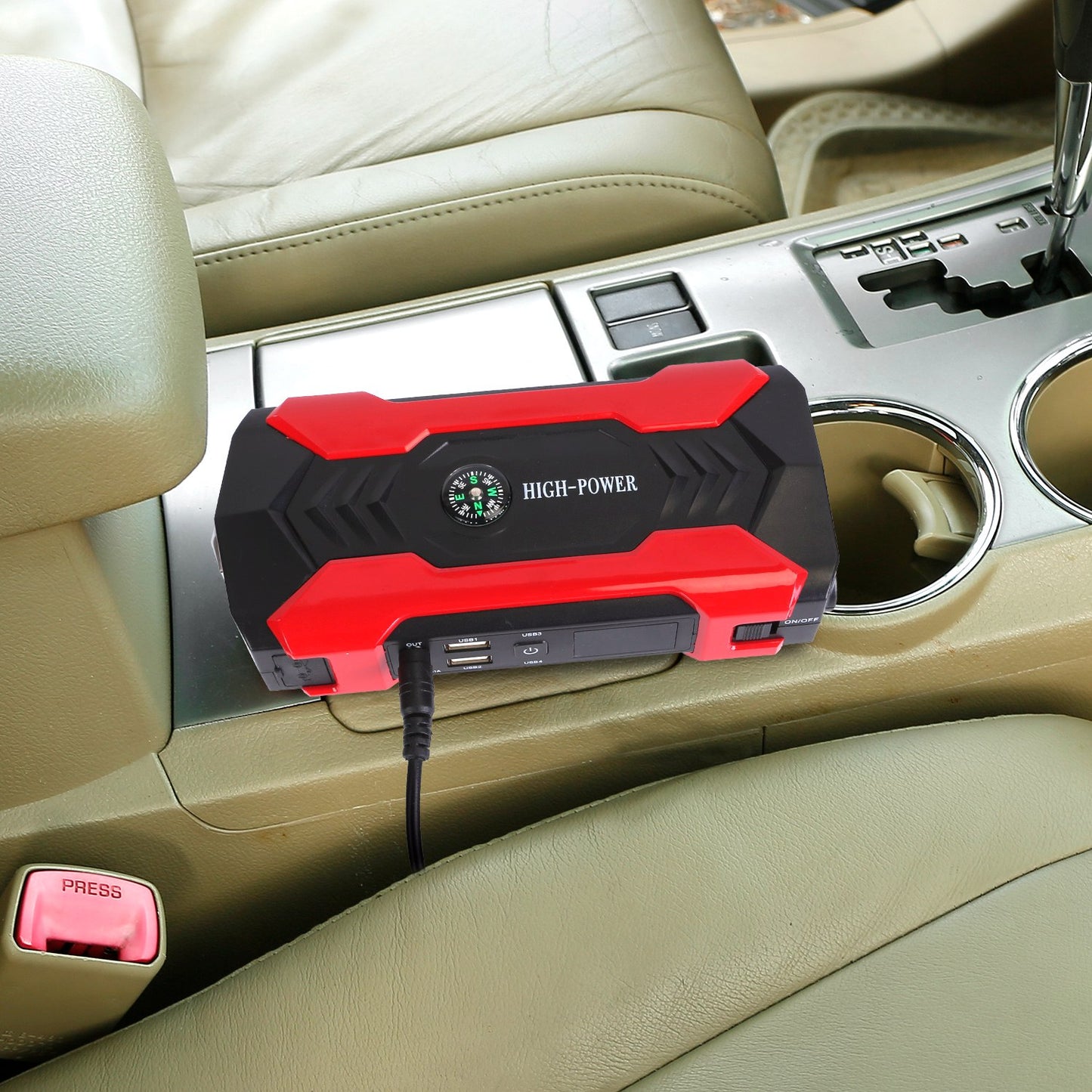 Car Jump Starter Booster 800A Peak 28000mAh 12V Battery Charger Up To 6.0L Gas Or 3.0L