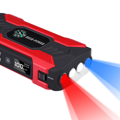 Car Jump Starter Booster 800A Peak 28000mAh 12V Battery Charger Up To 6.0L Gas Or 3.0L